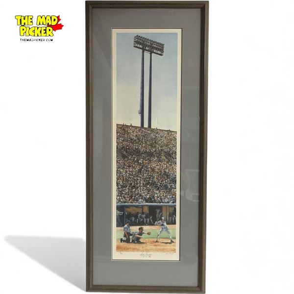 Kelly Gruber Signed Limited Print 134/650 Toronto Blue Jays SkyDome Len Tait 12x34.75
