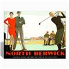Image 1 : Re Society "North Berwick" by Leon Dupin Hand Pulled 46x36 Golf Lithograph with Coa
