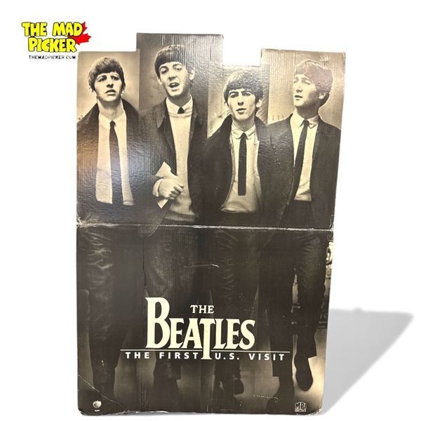 Large Beatles Cardboard Cutout for the Release of "The First U.s. Visit" Documentary 1991 58" Tall