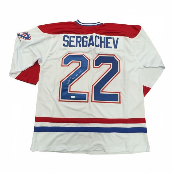 Mikahail Sergachev Signed Montreal Jersey with COA