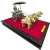 Image 1 : "The Bronze Chariot of Emperor Qinshihuang's Mausoleum" Large Bronze Replica 38.5x23.5x19"