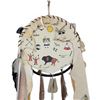 Image 2 : Native American Buck Skin Leather Ceremonial Wall Hanging Signed Mel'li'toh 12-Inch Diameter