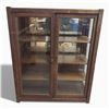 Image 1 : Vintage Mission Style Cabinet Glass Doors 4 Shelves 40x15.5x49-Inch