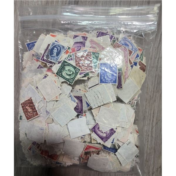 4 Oz. Bag of British Postage Stamps * Vintage 1d and up * Used