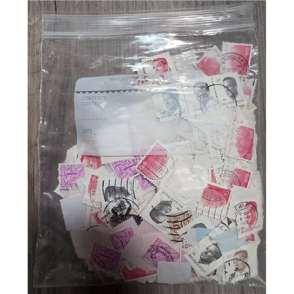 2.5 Oz. Bag of Belgium  Postage Stamps * 50c to 30F * Used