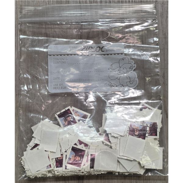 1 Oz Bag of 1980s Canadian 38 Cent Stamps * Used
