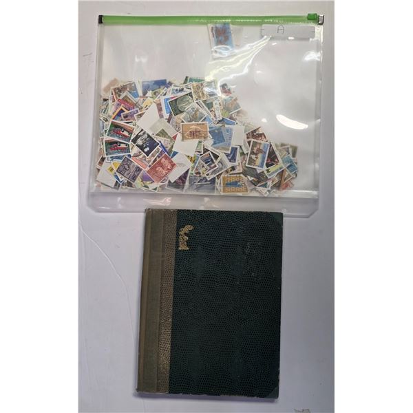 Book & Zipped Envelope of Australian Postage Stamps * 1950s and Up * Used
