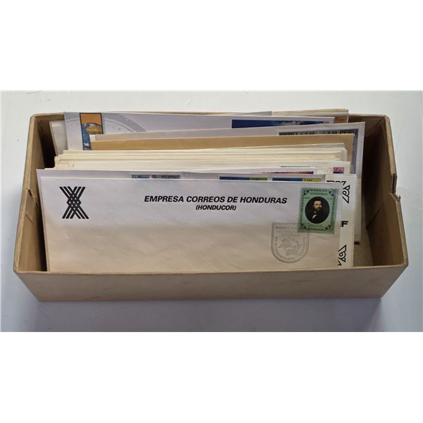 30 First Day Stamp Covers from Peru, Bogata & Haiti * Majority are 1980s & 1990s * Approximate Count