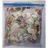 Image 2 : 1 Pound Bag of World Stamps * Canada, Jamaica, Sharjah, Trinidad & Tobago and More * Used