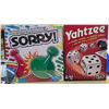 Image 2 : Stack of 7 Assorted Toys and Games * Ouija, Sorry, Yahtzee, Scrabble, Coca-Cola Puzzle, Doll House P