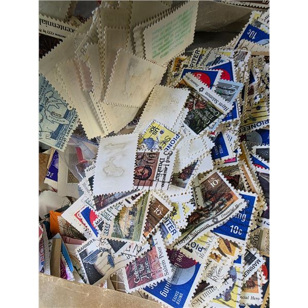 Contents of File Cabinet  - All Drawers are full of boxes of World Stamps * Used