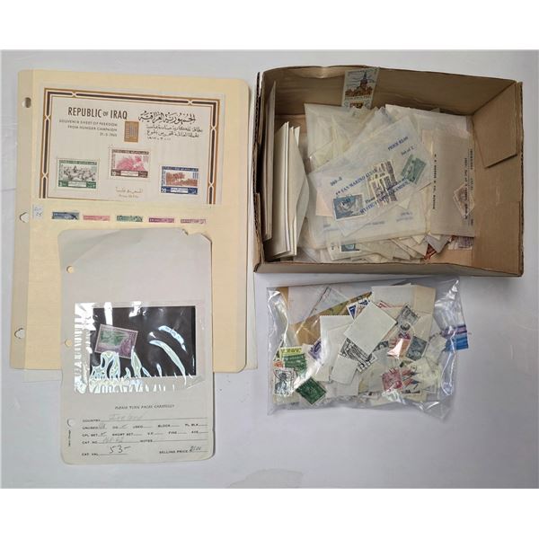 Stack of Empty Albums for Stamp Collecting