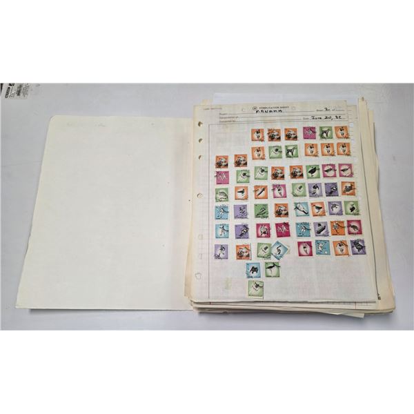 Large Group of Stamps on Pages from Turkey, Togo, Trinidad & Tobago * Majority are canceled
