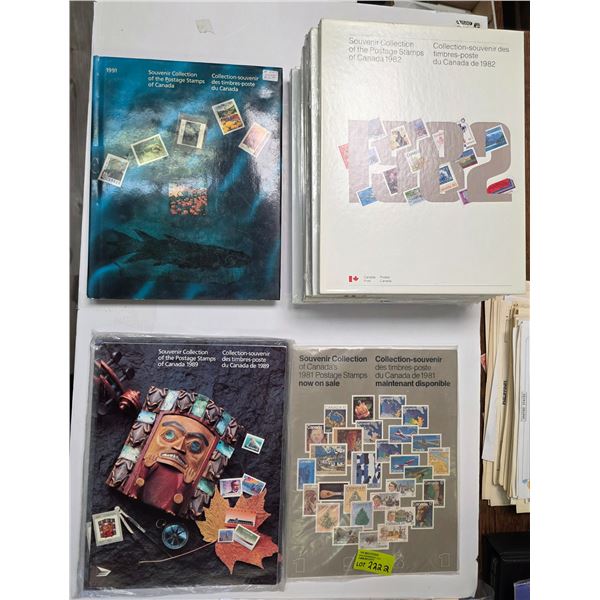 11 Canadian Souvenir Stamp Collections * 1981-1989 Plus 91 & 92 * Majority of the books are still in