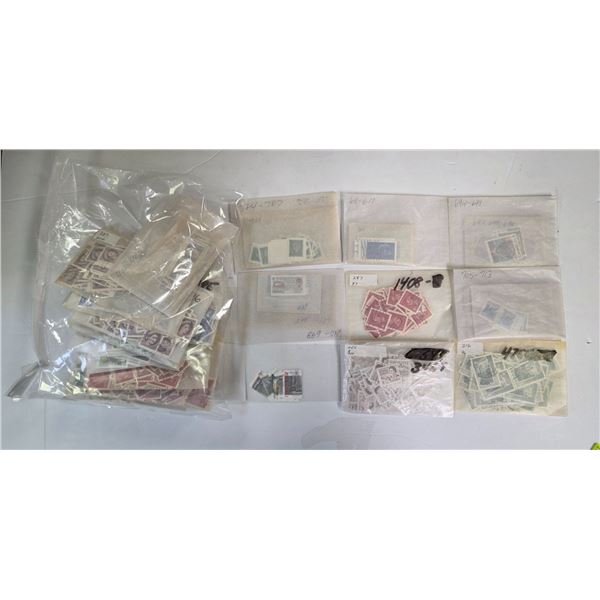 Collection of Vintage Canada Stamps in Glassine Envelopes with Scott Numbering * Majority are cancel