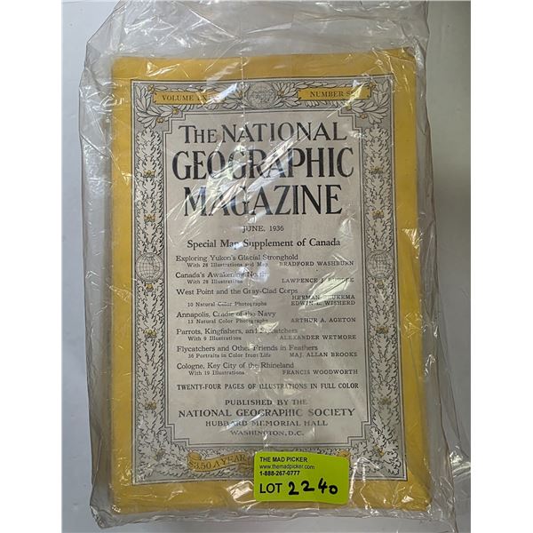 13 National Geographic Magazines * 1920s to the 1950s