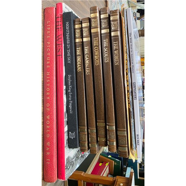 Group of Books * Time Life Old West, Gunfighters, The West, Picture History of World War II and more