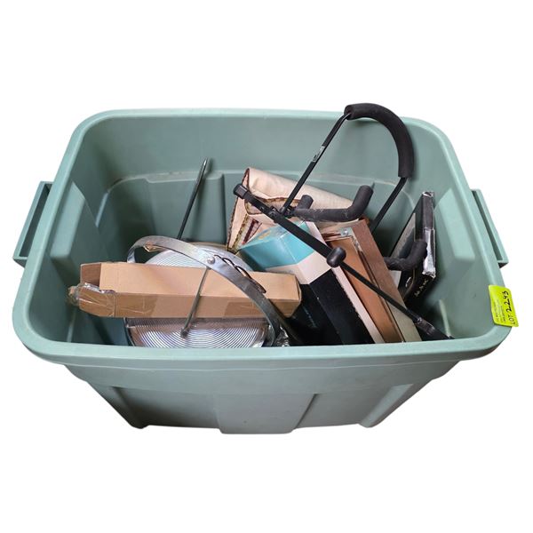 Tote of Selfix Camera, Copper Art, Binoculars, Hamex Pocket Camera and More