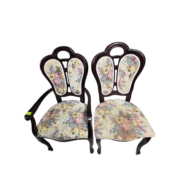 Pair of Vintage Mahogany Parlour Chairs