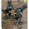 Image 3 : Vintage Cast Metal Christmas Tree Stand  Mounted on a Board