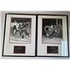 Image 1 : Framed Sid Abel & Bill Durnan Hockey Photos (Sid Abel is autographed)
