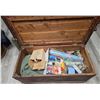 Image 2 : Hand Crafted Wood Hope Chest and Contents (Decorative collectibles, household goods and more)