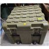 Image 1 : Green Rotomolded Shipping Crate on Casters (25" x 29" x 20" tall)
