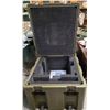 Image 3 : Green Rotomolded Shipping Crate on Casters (25" x 29" x 20" tall)