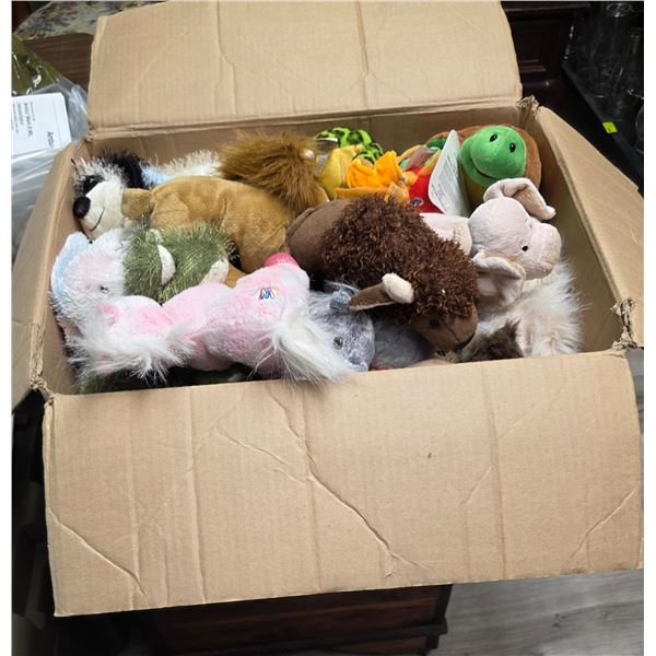 Large Box of Assorted Collectible Stuffed Toys