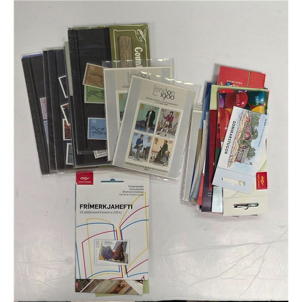 Set of Stamp Booklets, Mint Souvenir Sheets and Unused Booklets * Approximately 25 pieces