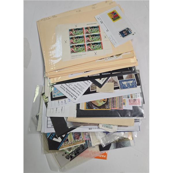 Collection of Stamps from New Zealand, Maldives, Dominica & Other Countries * Some mint blocks * the