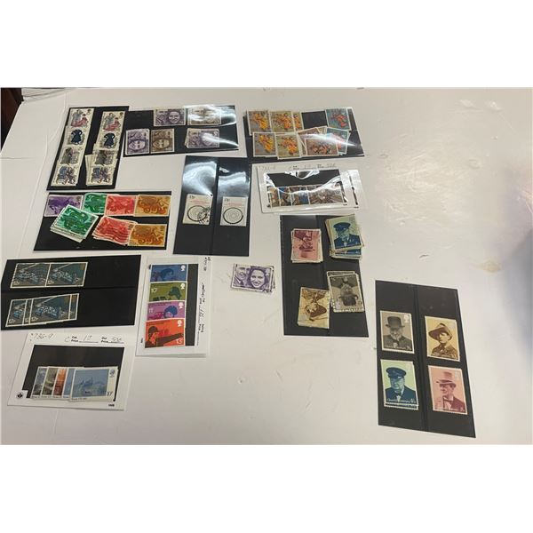 Box of Mint and Used World Stamps in Pocket Cards * Scott Numbered * Wide Range of Countries