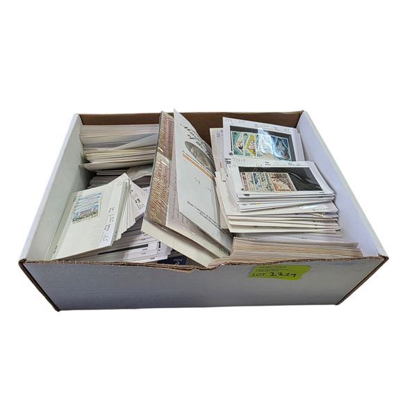 Large Box of World Stamps in Pocket Cards * Some Mint, but the majority are used