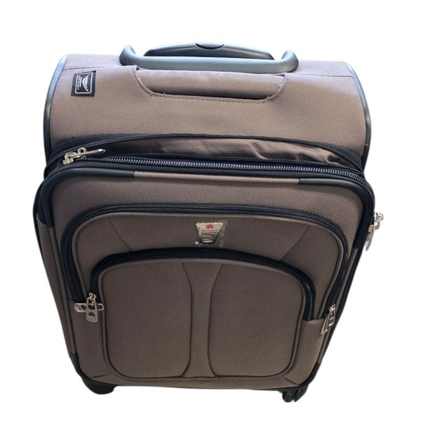 Rolling Luggage Case (12" x 14" x 22" tall)