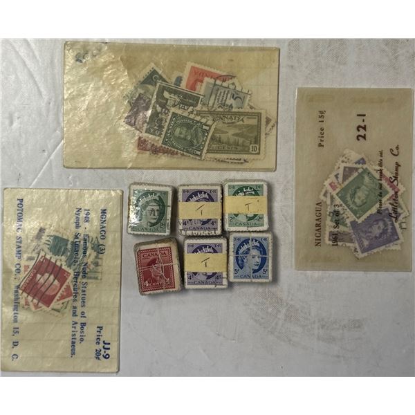 Bundles of Vintage Canadian Stamps * Used