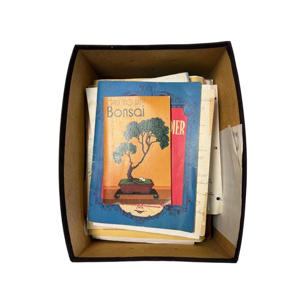 Box of Vintage Song Books and Music Sheets