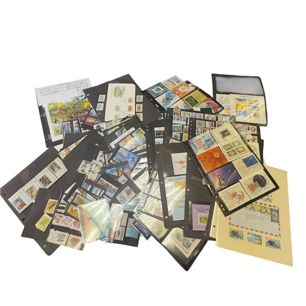 Collection of Mint, Bullseye Cancel, Sheetlets and Used Stamps * Anguilla, Palau, England, Kenya and