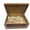 Image 1 : Wood Chest Full of Used World Stamps