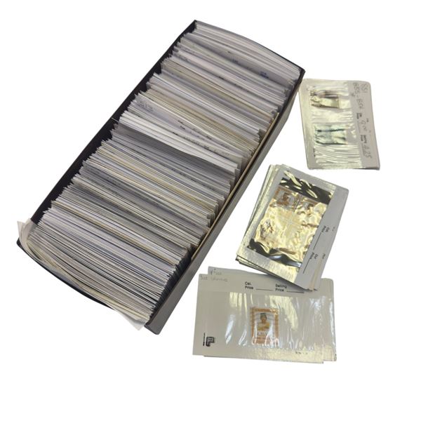 Box - Highly Collectable Stamps - Catalogued by Scott Number, In Protective Sleeves w/ Values