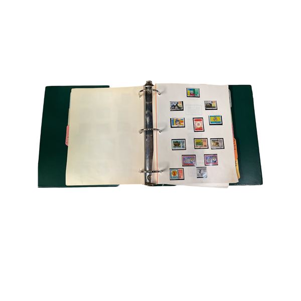 Binder of Collectable Asian Stamps - Hong Kong, Singapore, Malaysia, India, Borneo, Etc.