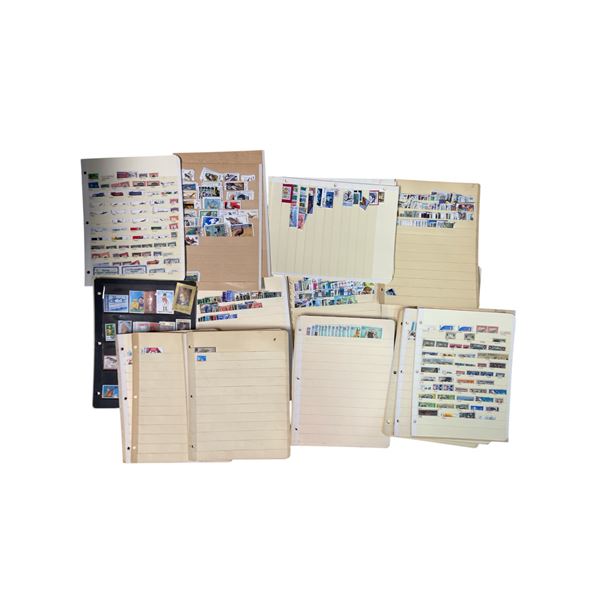 Worldwide Vintage Stamps Organized in Pages w/ Scott Numbers