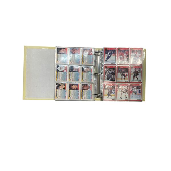 Binder of Vintage Hockey Cards