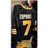 Image 3 : Autographed Esposito #7 Boston Jersey (with Certification) and Atlanta Olympics Cap