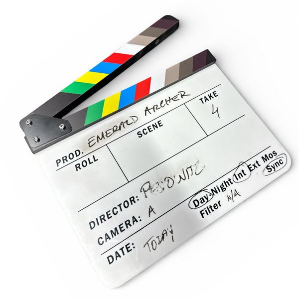 Film Production Clapper Board Slate - Emerald Archer Take 4