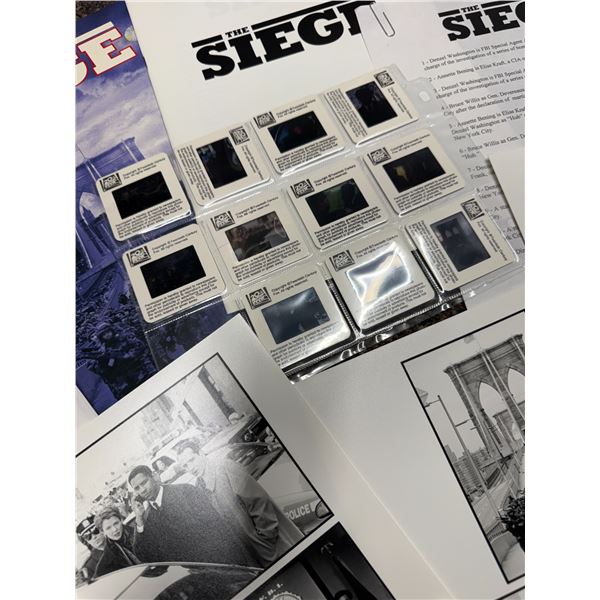 Group of 2 "The Siege" Booklet - Movie Slides, Info Book, Still Images, Etc
