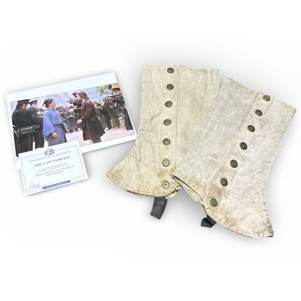 Screen Used "The Last Samurai"  - Pair of Leg Gaiters Soldier's w/COA
