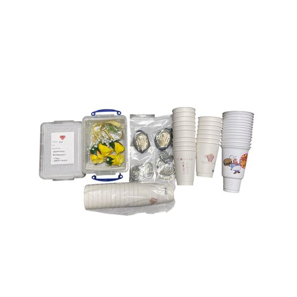 Supergirl CC Jitters Cups, Big Belly Cups, Police Badges, Wedding Flowers