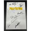 Image 2 : Pulp Fiction Signed Script Cover w/COA Signed By: John Travolta, Samuel L Jackson, Uma Thurman,