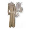 Image 2 : Vintage-Style Gold Dress with Corset & Accessories - Film/TV Wardrobe Set