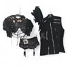 Image 1 : Gothic Costume Set with Feather Accessories & Vest - Film/TV Wardrobe